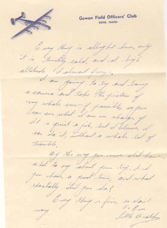 Officer's club letter pg2