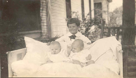 boy with twins