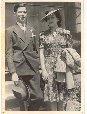 couple with hats