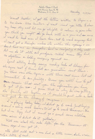 letter from Adelle