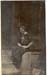 woman seting on steps